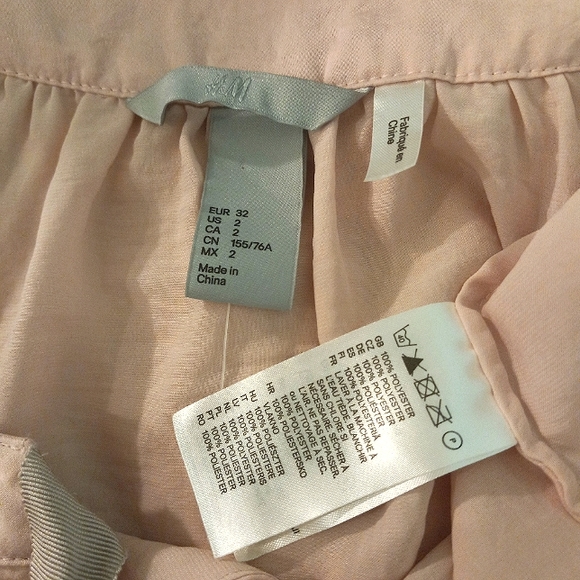 NWT | H&M Ribbon Tie Blouse | US 2 - Picture 5 of 5